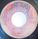 Clive Matthews - Apology / Version 7" - Percival