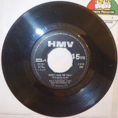 Fela Ransome-Kuti And His Africa '70 ‎– Don't Gag Me Part I & II 7" - His Masters Voice