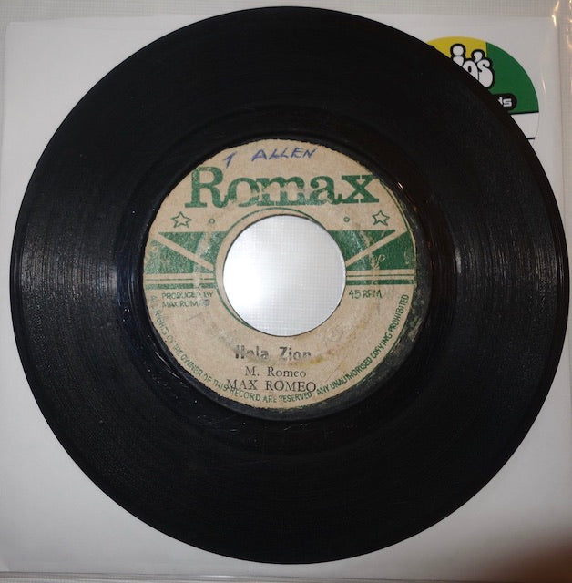 Max Romeo ‎– Hola Zion / Zion Version 7" - Romax