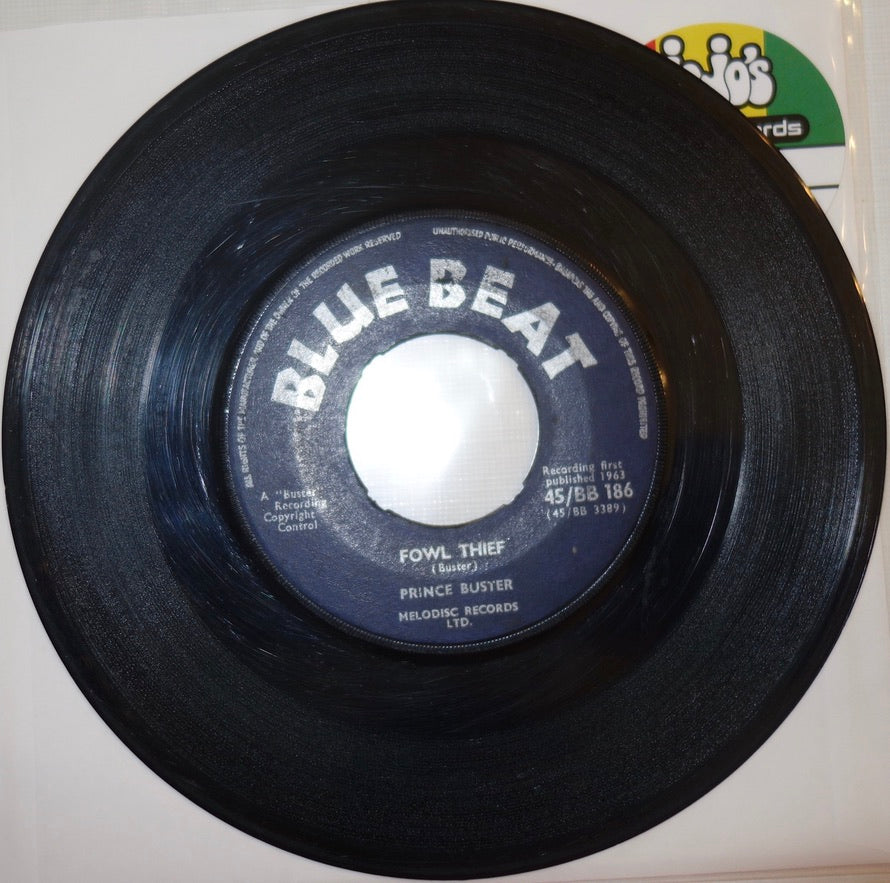 Prince Buster ‎– Fowl Thief / Remember Me 7" - Blue Beat