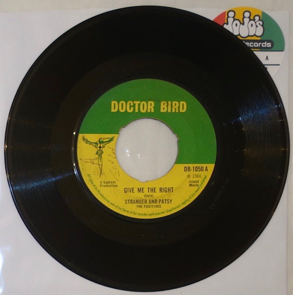 Stranger & Patsy With The Fugitives ‎– Give Me The Right / Tonight 7" - Doctor Bird