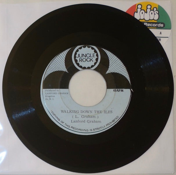 Lanford Graham ‎– Walking Down The Iles / Version 7" - Jungle Rock